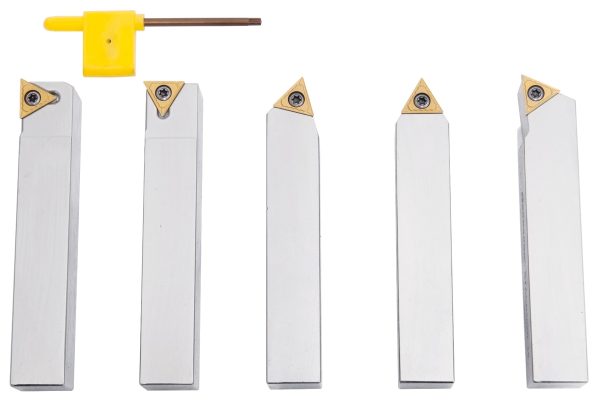 Bernardo Drehmeißelsatz mit HM-Wendeplatten, 20 mm, 5-tlg. -1