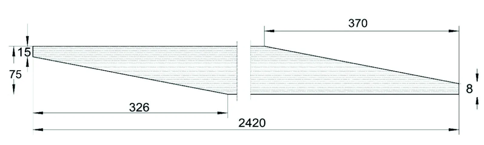 Bernardo Gewebeschleifband 75 mm x 50 m - K 60 -2