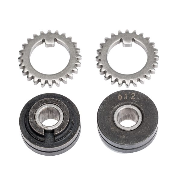 Schweisskraft Vorschubrollenpaar mit Zahnkranz für Massivdraht 1,0 mm -1