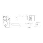 Schweisskraft Ersatz-Kohle 30“, gebohrt mit M 10 Gewinde für 1026 DV und 1026 SD -1