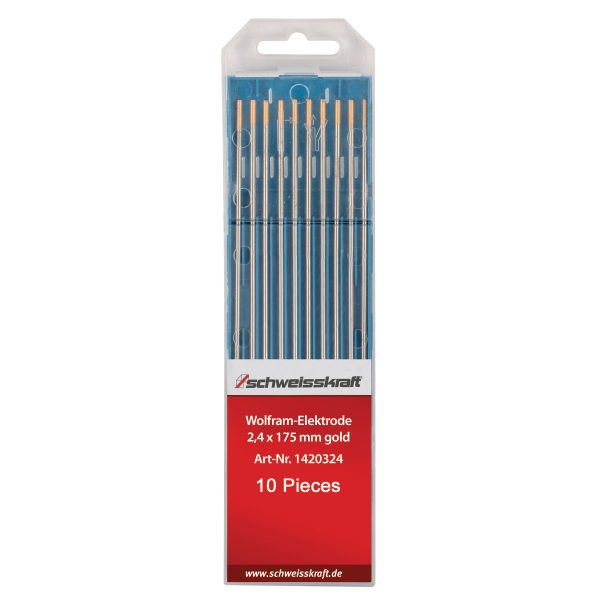 Schweisskraft Wolframelektroden WL 15 gold (1,5% Lanthan LaO2) 4,0 x 175 mm -1