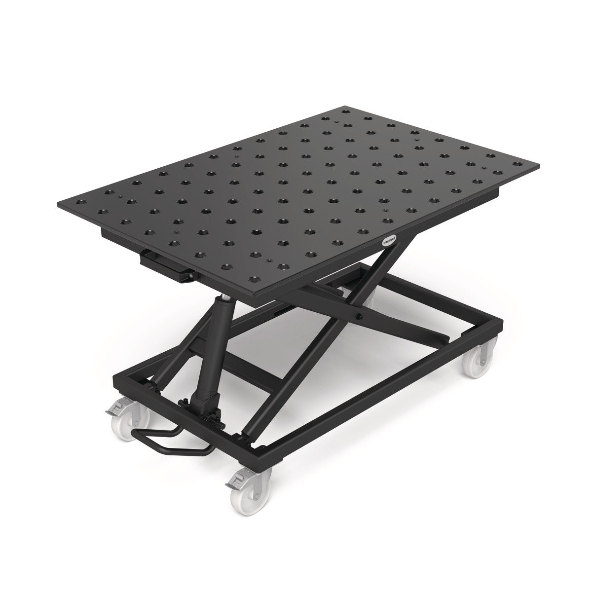 Schweisskraft Hubtisch mobil, inklusive Lochplatte 1200x800x15 -1 Schweisskraft Hubtisch mobil, inklusive Lochplatte 1200x800x15 -1