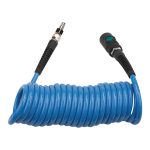 Aircraft Spiralschlauch PU 6,5x10mm 5m mit Einhand-Sicherheitskupplung -1