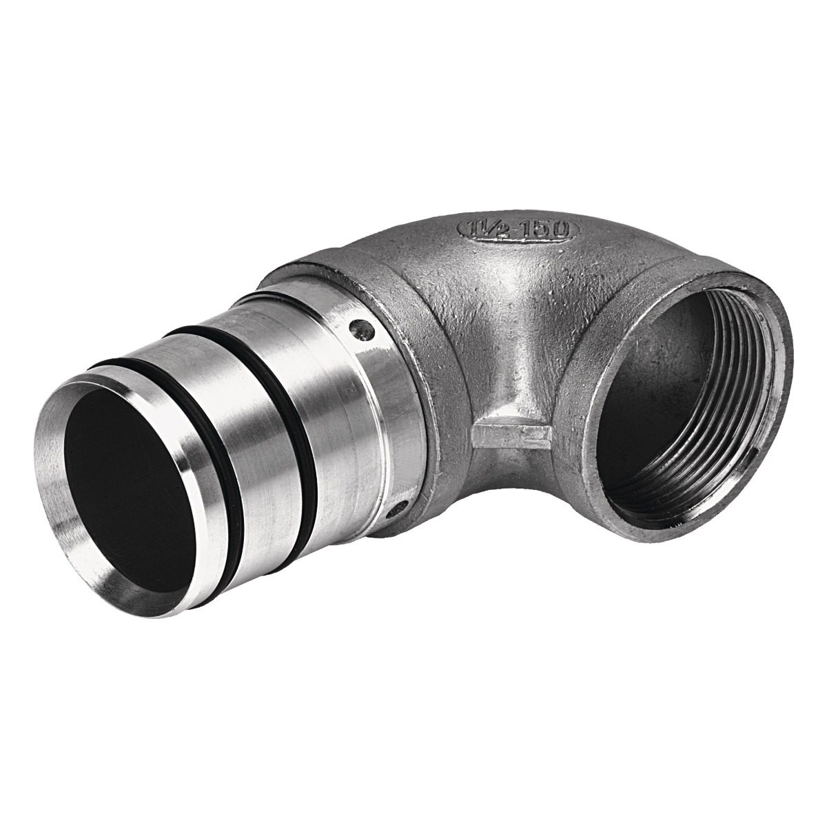 Aircraft Bogen 90°, einseitig offen 60 mm / 2 " -1 Aircraft Bogen 90°, einseitig offen 60 mm / 2 " -1