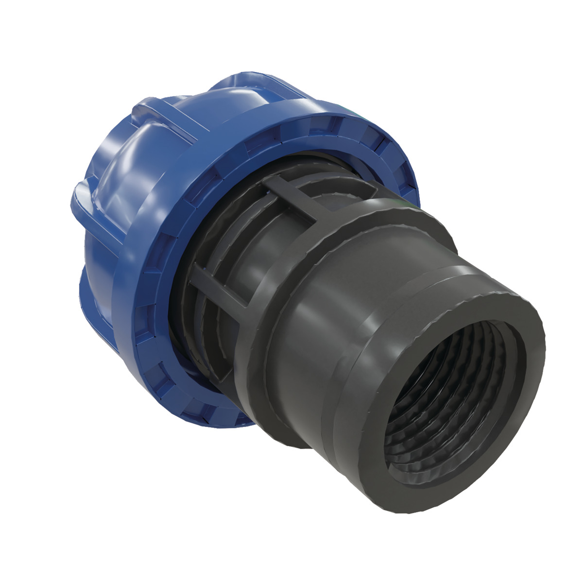 Aircraft Gerader Aufschraubsteckverbinder 50 mm x G1 1/2i -1 Aircraft Gerader Aufschraubsteckverbinder 50 mm x G1 1/2i -1