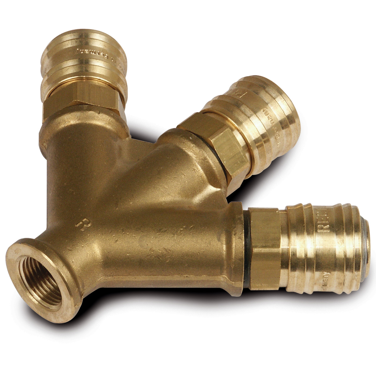 Aircraft Verteiler 3 x 3/8" mit Kupplung (Kartonverpackung) -1 Aircraft Verteiler 3 x 3/8" mit Kupplung (Kartonverpackung) -1