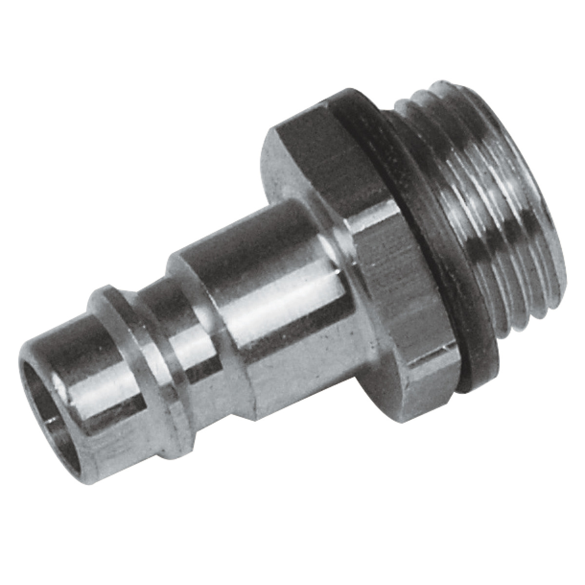 Aircraft Stecknippel Stahl 3/8" Außengewinde -1 Aircraft Stecknippel Stahl 3/8" Außengewinde -1