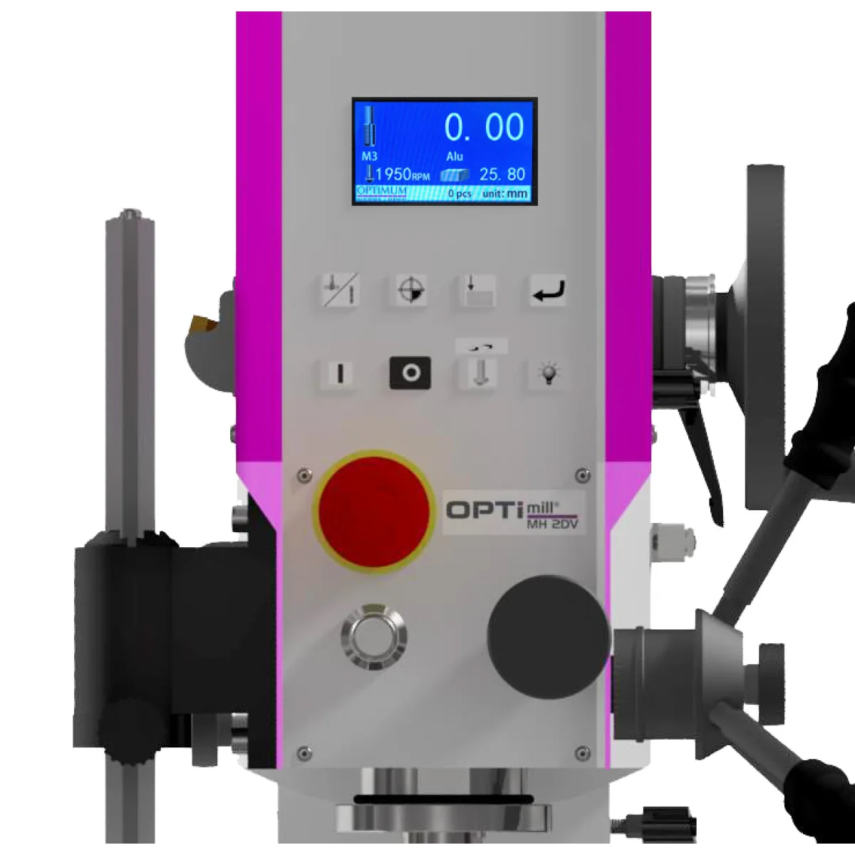 Optimum Bohr-Fräsmaschine OPTImill MB 4SV mit Servoantrieb -2
