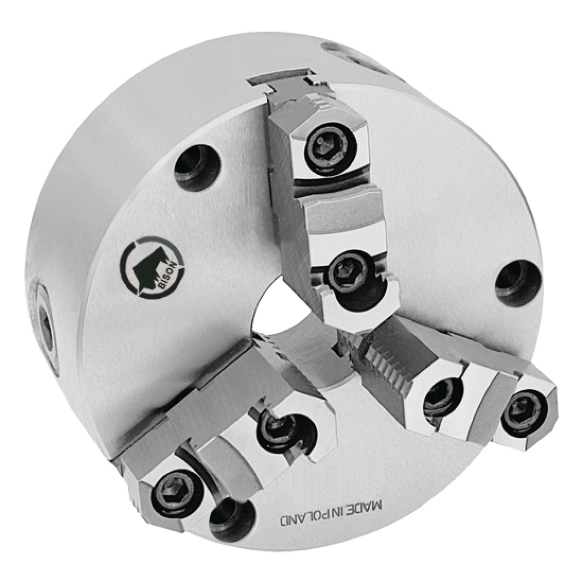 Optimum Dreibacken-Drehfutter Guss BISON Ø 160 mm DIN 6350 A2-4 -1 Optimum Dreibacken-Drehfutter Guss BISON Ø 160 mm DIN 6350 A2-4 -1