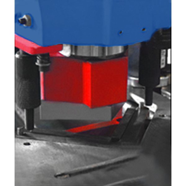 Metallkraft V-Messersatz 100 x 100 mm für Ausklinkstation inklusive Aufnahmen und Tisch für HPS 85 DS -1