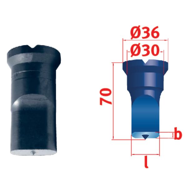 Metallkraft Langlochstempel Nr.2 8,0x25,0 mm -1
