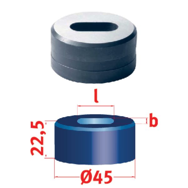 Metallkraft Langlochmatrize Nr.45 5,8 x 20,3 mm -1