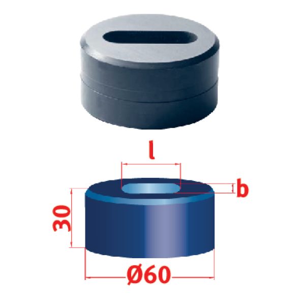 Metallkraft Langlochmatrize Nr.60 14,3 x 35,3 mm -1