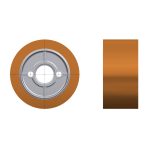 Holzkraft Vorschubrolle Ø 118 mm, Breite 50 mm für rauhe Oberflächen -1
