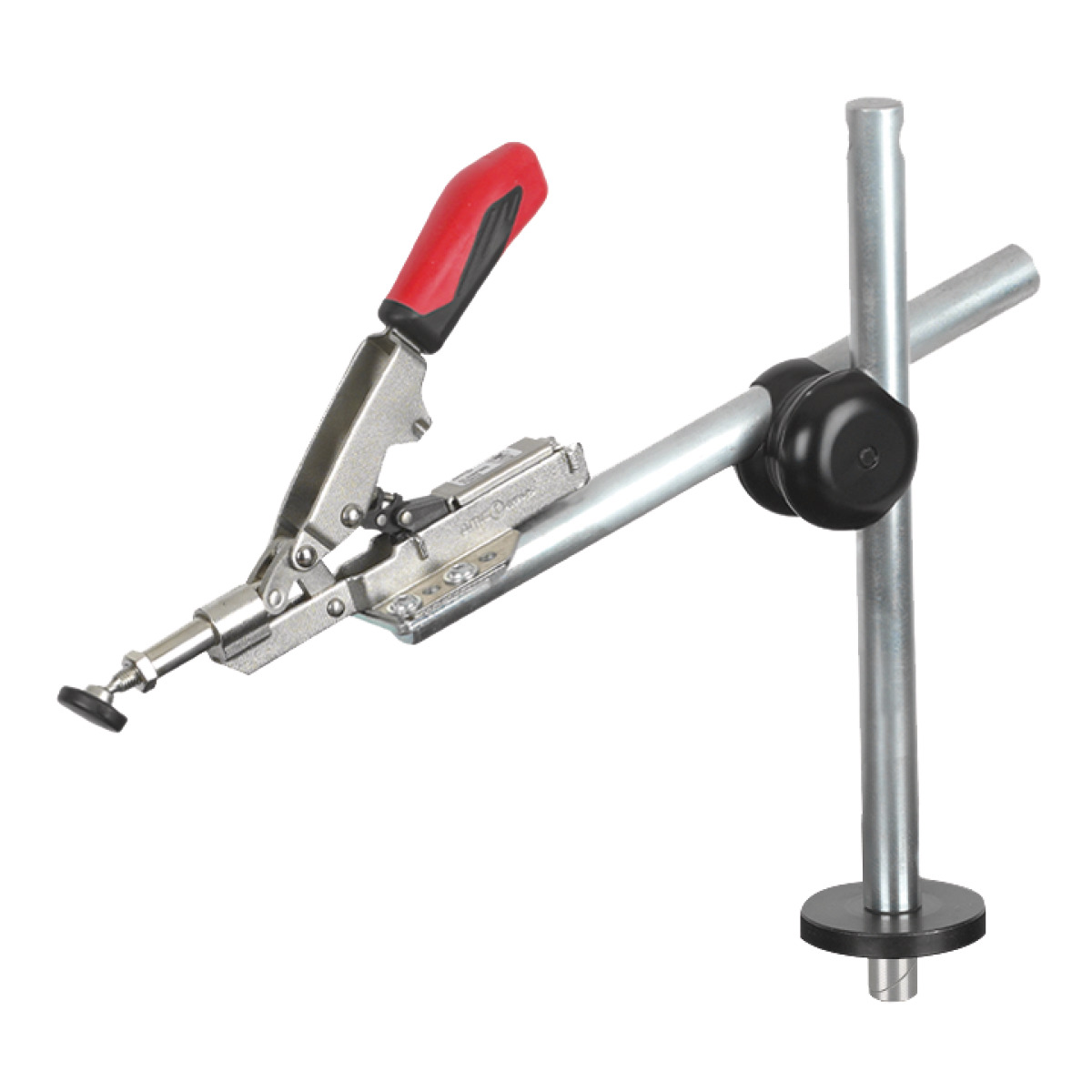 Unicraft Waagrechtspanner auf Stativ mit Klemmbolzen für Lochrasterplatte Ø 20 mm -1 Unicraft Waagrechtspanner auf Stativ mit Klemmbolzen für Lochrasterplatte Ø 20 mm -1