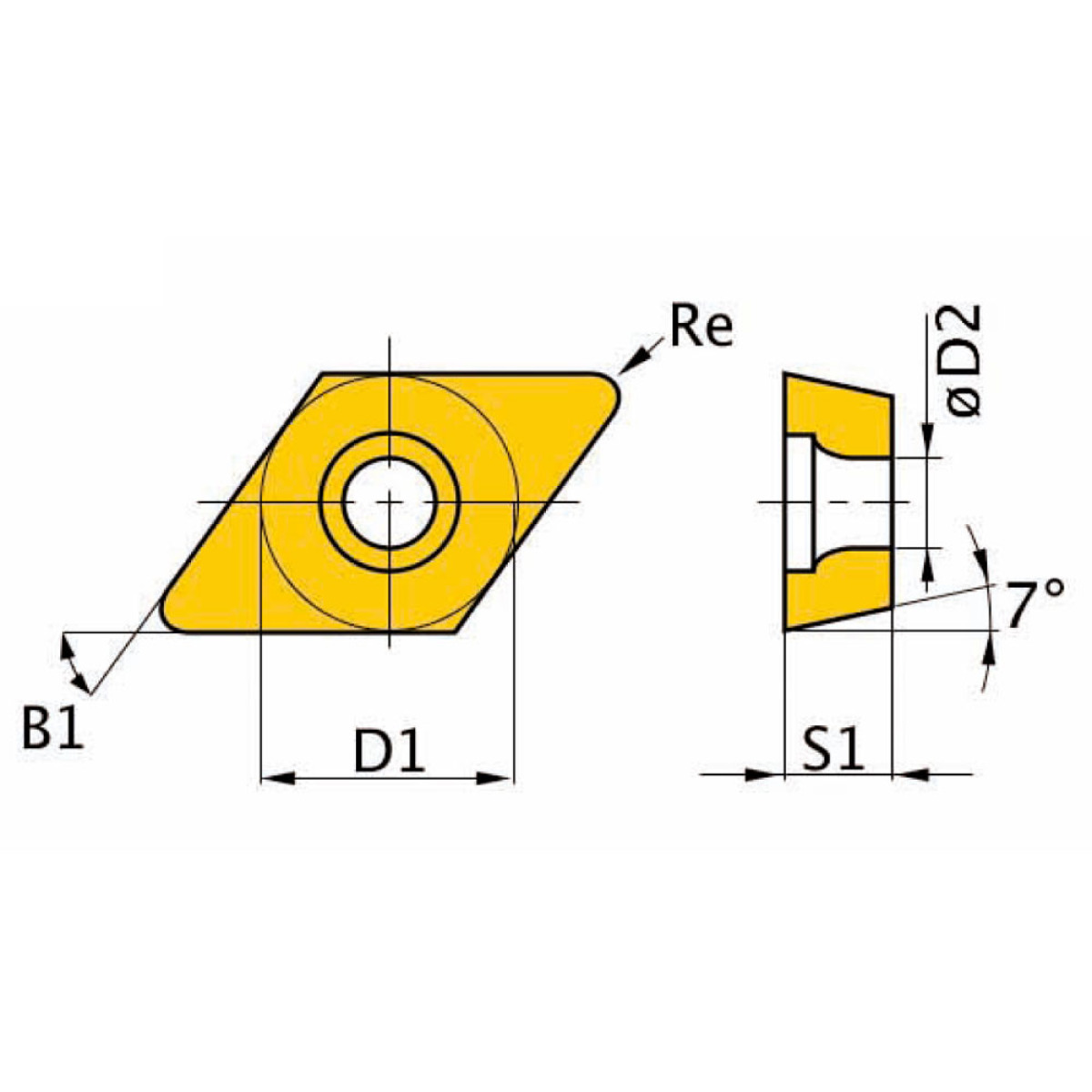 Optimum HM-Ersatzwendeplatten ISO DCMT11T304 -1 Optimum HM-Ersatzwendeplatten ISO DCMT11T304 -1