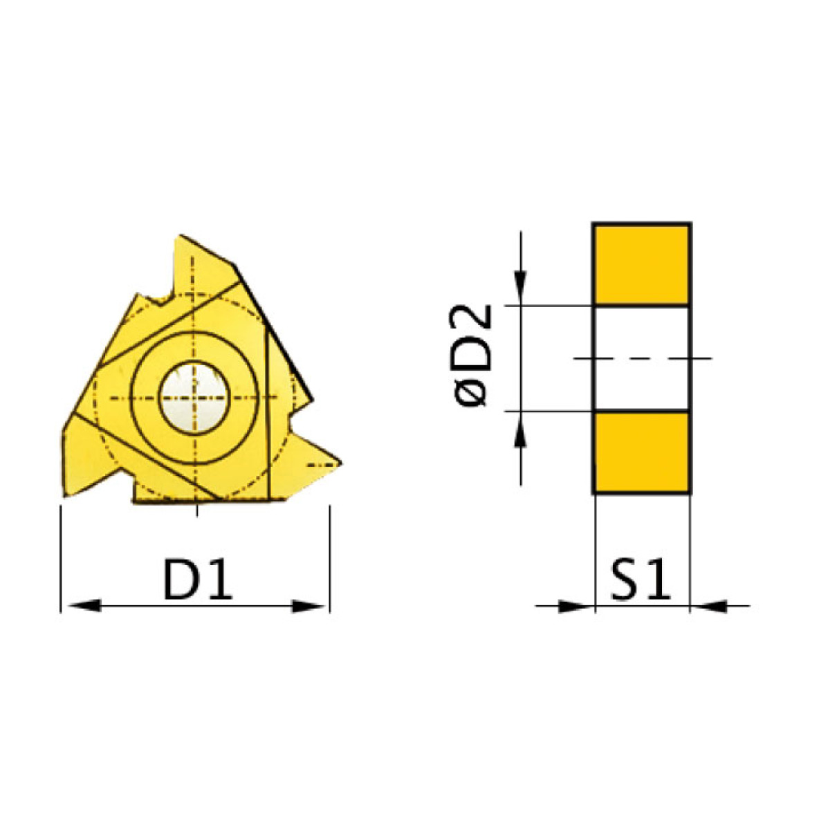 Optimum HM-Ersatzwendeplatten ISO 16ER AG60 -1 Optimum HM-Ersatzwendeplatten ISO 16ER AG60 -1