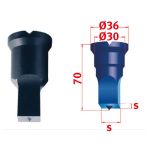 Metallkraft Vierkant-Stempel Nr.3 21 mm -1