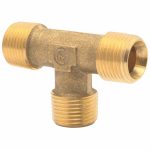 Elmag T-Stück Messing-vernickelt -3