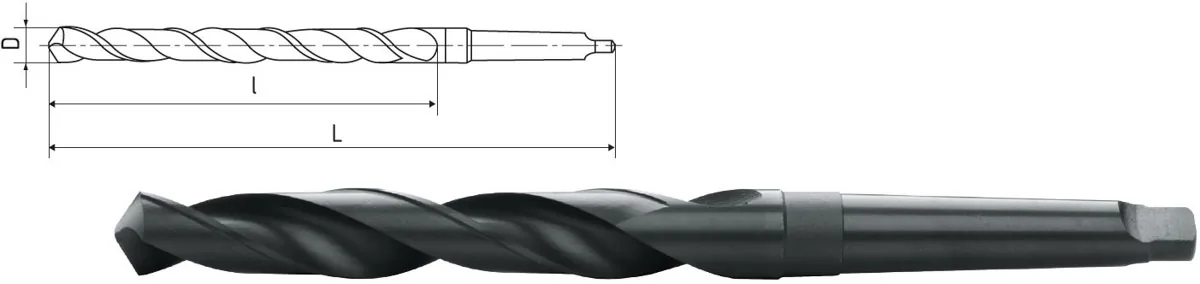 Elmag HSS-Spiralbohrer mit Morsekegel DIN 345 -3