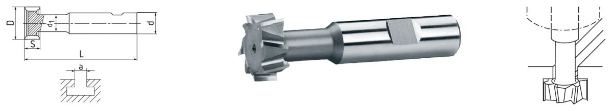 Elmag HSS Co5 T-Nutenfräser DIN 851 -3