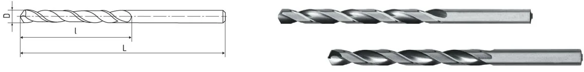 Elmag HSS Co5-Spiralbohrer DIN 340 -3