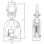 Elmag Blechgreifer 1.000 kg mit Schwenköse -3