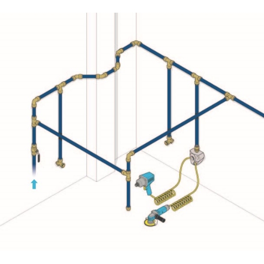 Elmag ALU-Druckluftrohr Ø 22 x 20 mm, Stangenware 3m -1
