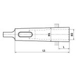 Elmag Reduzierhülse MK 5 / MK 2 -3