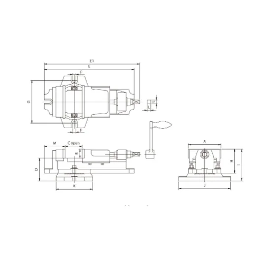 Elmag PROFI-Maschinenschraubstock 5' 125 -3
