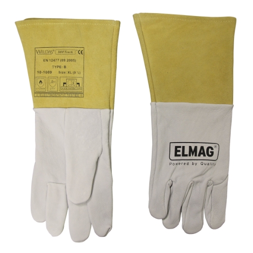 Elmag 5-Finger-Schweißerhandschuhe WELDAS 10-1009 L -1