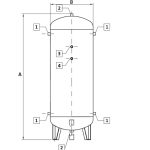 Elmag Druckluftkessel stehend, 11,5 bar -4