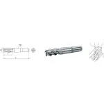 Elmag HSS Co5-Schaftfräser mit Morsekegel DIN 845 -1