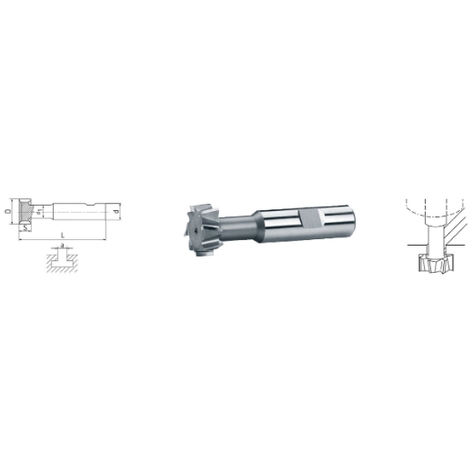 Elmag HSS Co5 T-Nutenfräser DIN 851 -1 Elmag HSS Co5 T-Nutenfräser DIN 851 -1