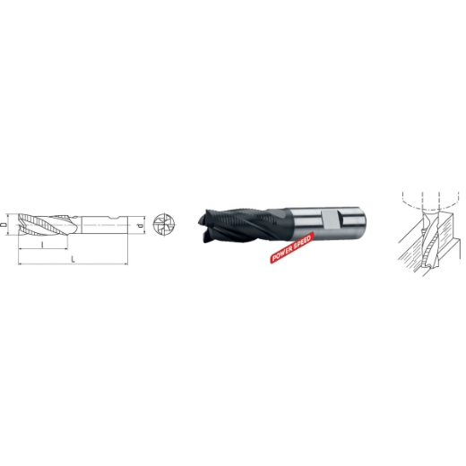 Elmag HSSE PM-Schaftfräser, HR P, DIN 844 -1