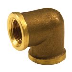 Elmag Knie 90°, IG+AG 1/8' Messing -1