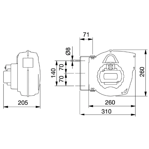 Elmag Automatischer Kabelaufroller -5