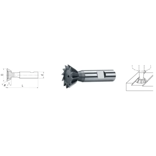 Elmag HSS Co5 Winkel-Stirnfräser DIN 1835B -1 Elmag HSS Co5 Winkel-Stirnfräser DIN 1835B -1