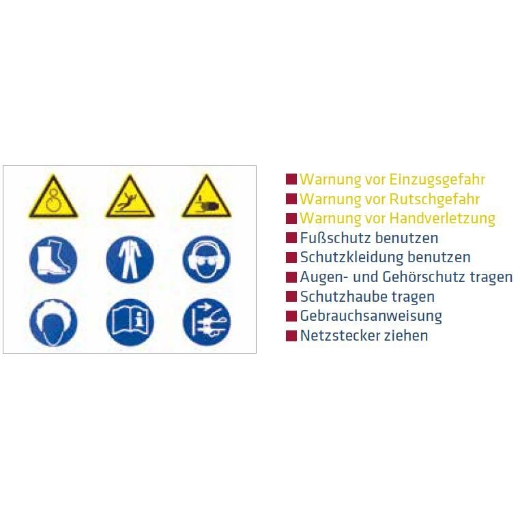 Elmag Warnschild 'Aufkleber' 100x75mm -1