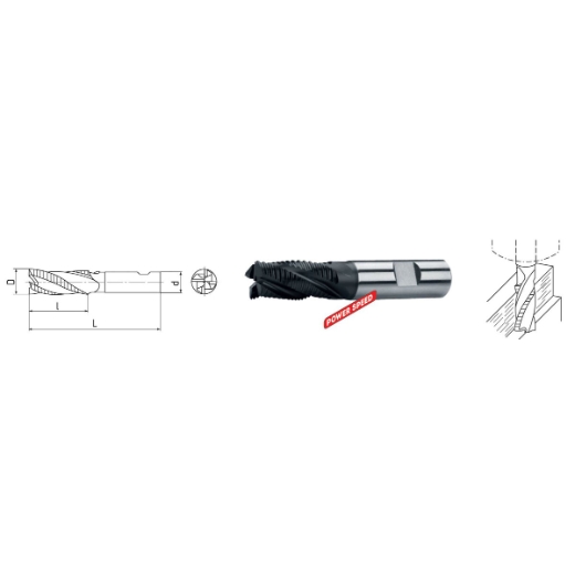 Elmag HSSE PM-Schaftfräser DIN 844 -1 Elmag HSSE PM-Schaftfräser DIN 844 -1