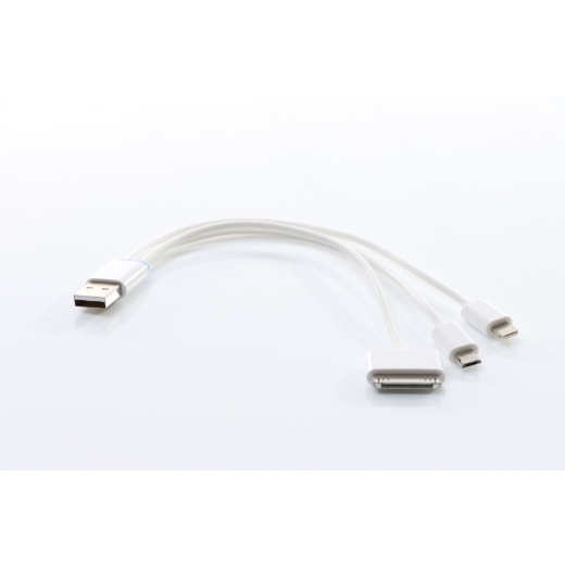 Elmag Kabeladapter USB 5V-2.0A mit 3 verschiedenen Steckern -1 Elmag Kabeladapter USB 5V-2.0A mit 3 verschiedenen Steckern -1