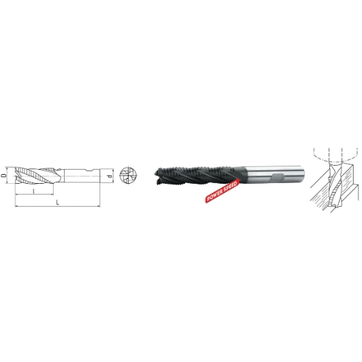 Elmag HSSE PM-Schaftfräser DIN 844 -1 Elmag HSSE PM-Schaftfräser DIN 844 -1