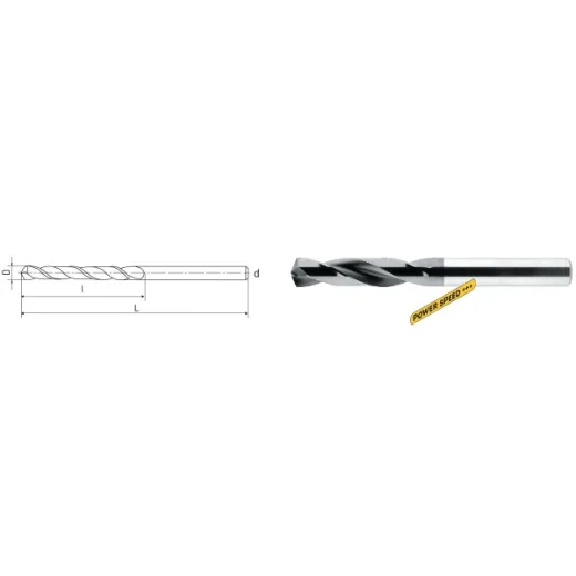 Elmag VHM-Spiralbohrer DIN 6537K, AlTiN -1