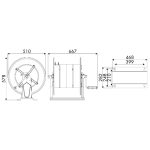 Elmag Manueller Schlauchaufroller Edelstahl Serie 560 -3