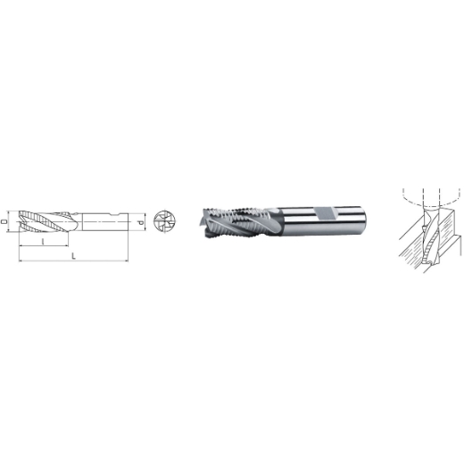 Elmag HSS Co8-Schaftfräser DIN 844 -1 Elmag HSS Co8-Schaftfräser DIN 844 -1