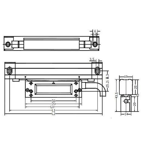 Elmag Glasmessstab Mod. KA 500/420 -3