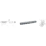 Elmag HSS Co5-Schaftfräser mit Morsekegel DIN 845 -2