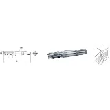 Elmag HSS Co5-Schaftfräser mit Morsekegel DIN 845 -2