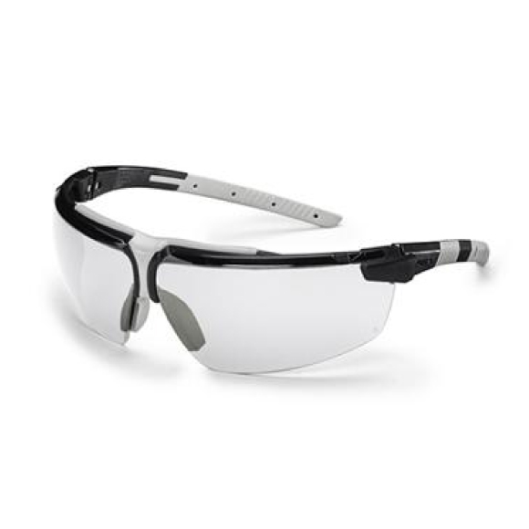 Uvex i-3 Schutzbrille, durchsichtige Sichtscheiben, schwarzgrau -1