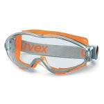 Uvex ULTRASONIC geschlossene Brille, durchsichtige Sichtscheibe, orange grau -1